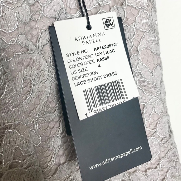 NWT Adrianna Papell Metallic Lace Sheath Dress - Picture 8 of 8